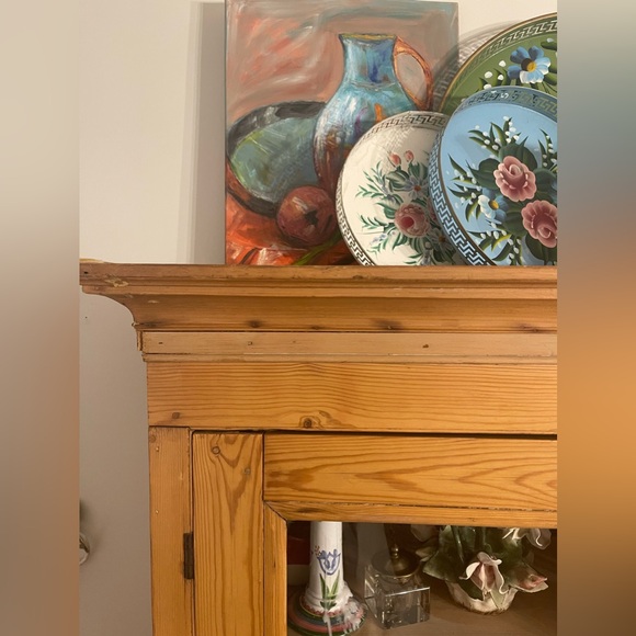 Rustic Canvas stretched oil painting, original and one of a kind. - Picture 3 of 3